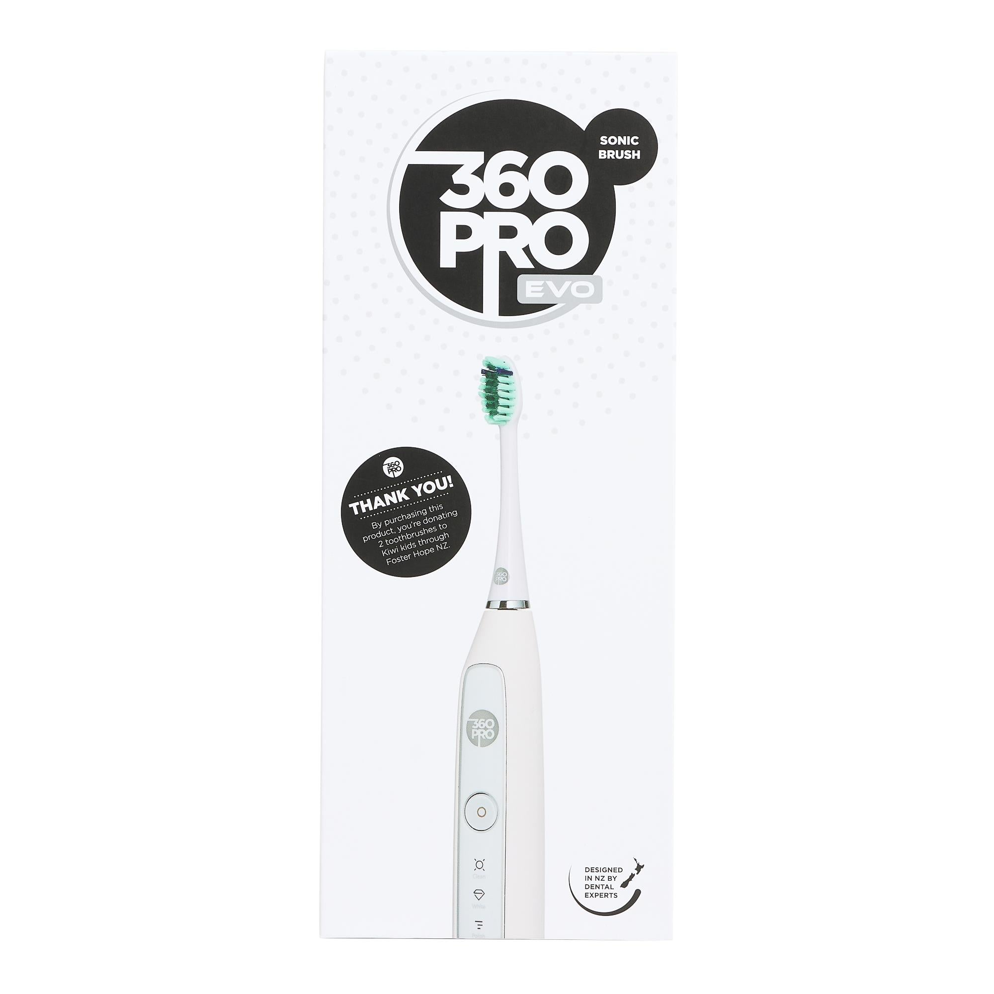 360Pro Evo Sonic Toothbrush (White)