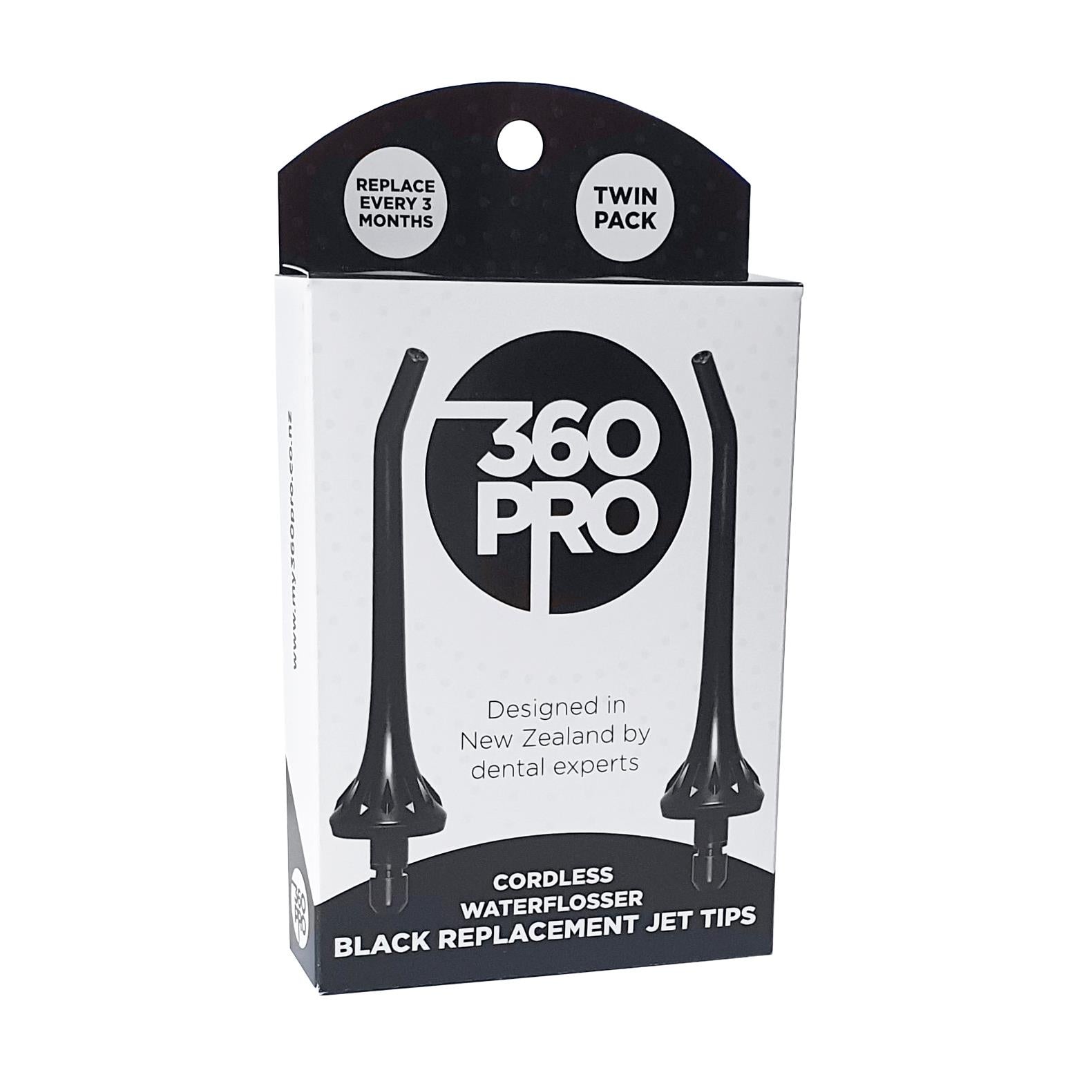 360Pro Cordless Jet Tips (Black) [2 Pack]