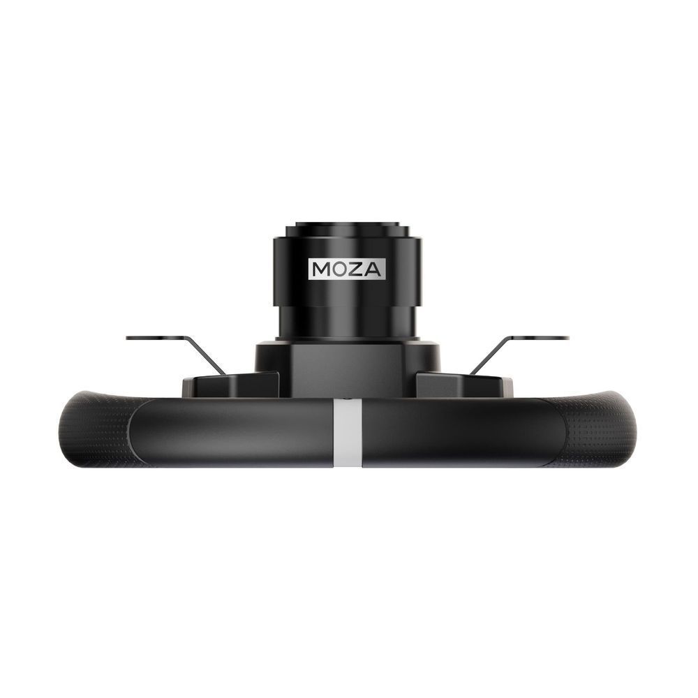 Moza Racing R3 steering wheel center hub labeled MOZA