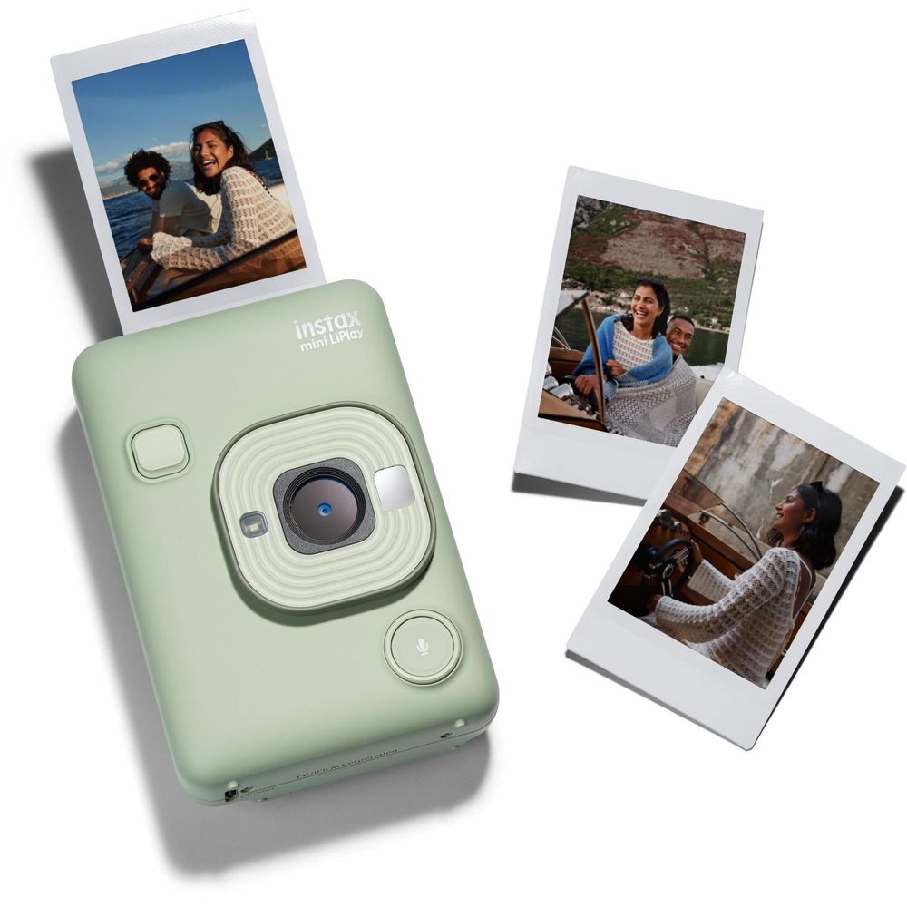 Fujifilm instax mini LiPlay C Instant Camera and Smartphone Printer (Matcha Green)