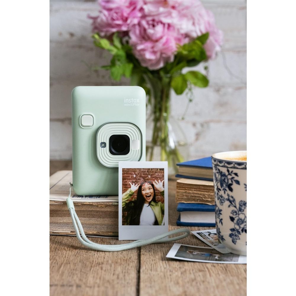 Fujifilm instax mini LiPlay C Instant Camera and Smartphone Printer (Matcha Green)
