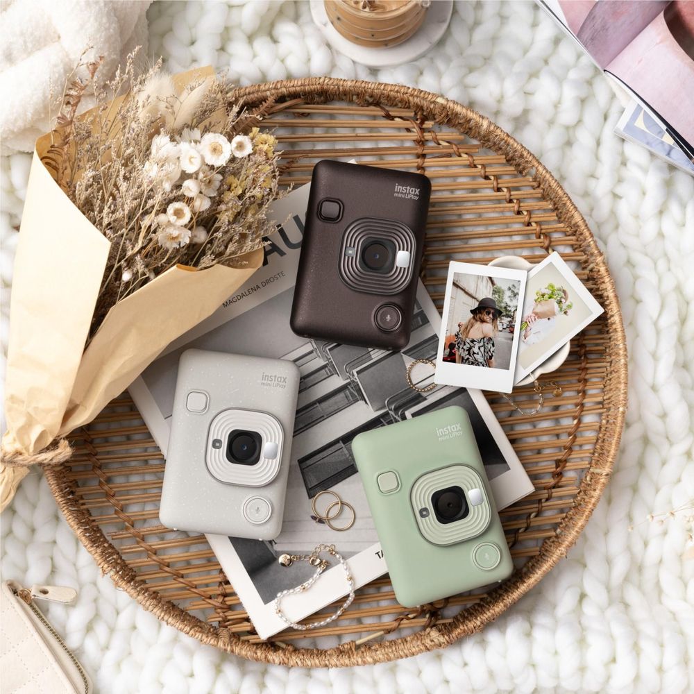 Fujifilm instax mini LiPlay C Instant Camera and Smartphone Printer (Deep Bronze)