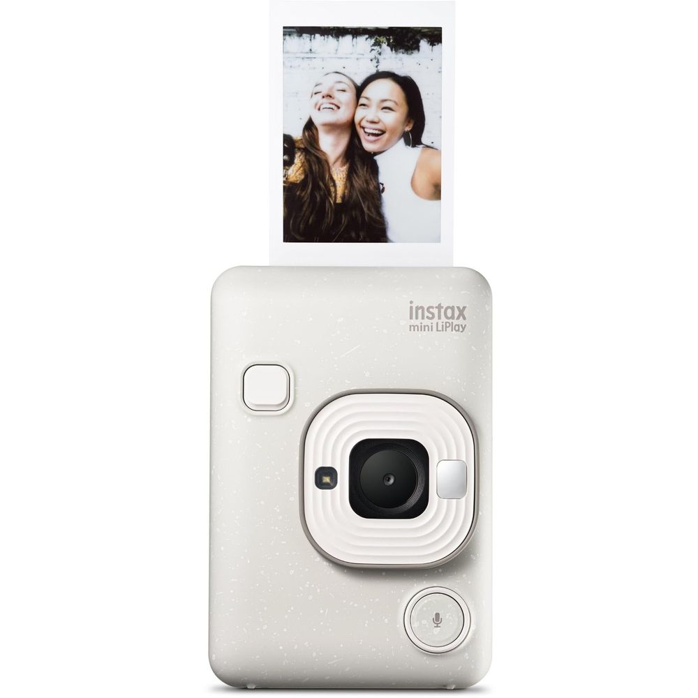 Fujifilm instax mini LiPlay C Instant Camera and Smartphone Printer (Misty White)