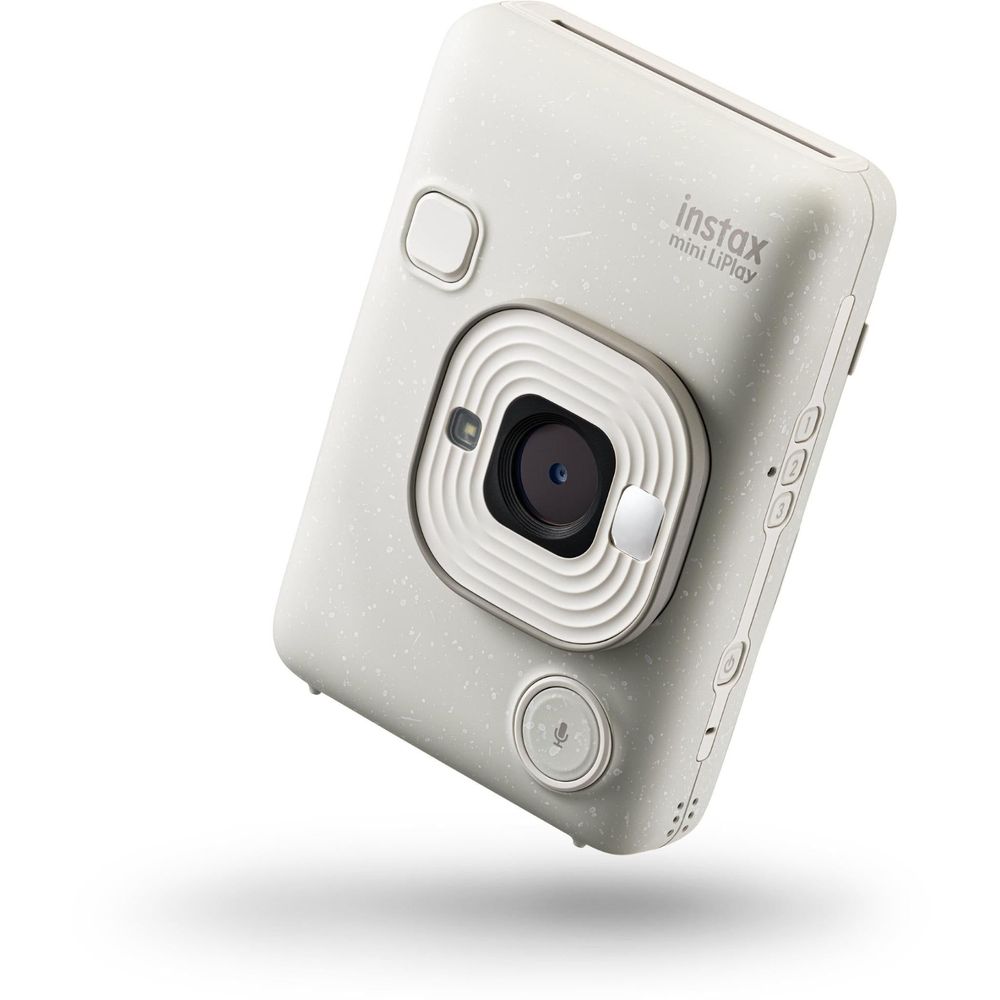 Fujifilm instax mini LiPlay C Instant Camera and Smartphone Printer (Misty White)