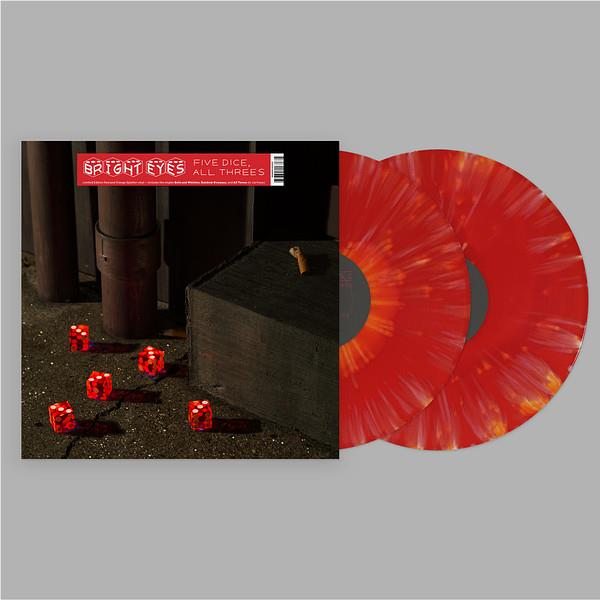 Five Dices, All Threes (Red & Orange Splatter Vinyl) - By: Bright Eyes