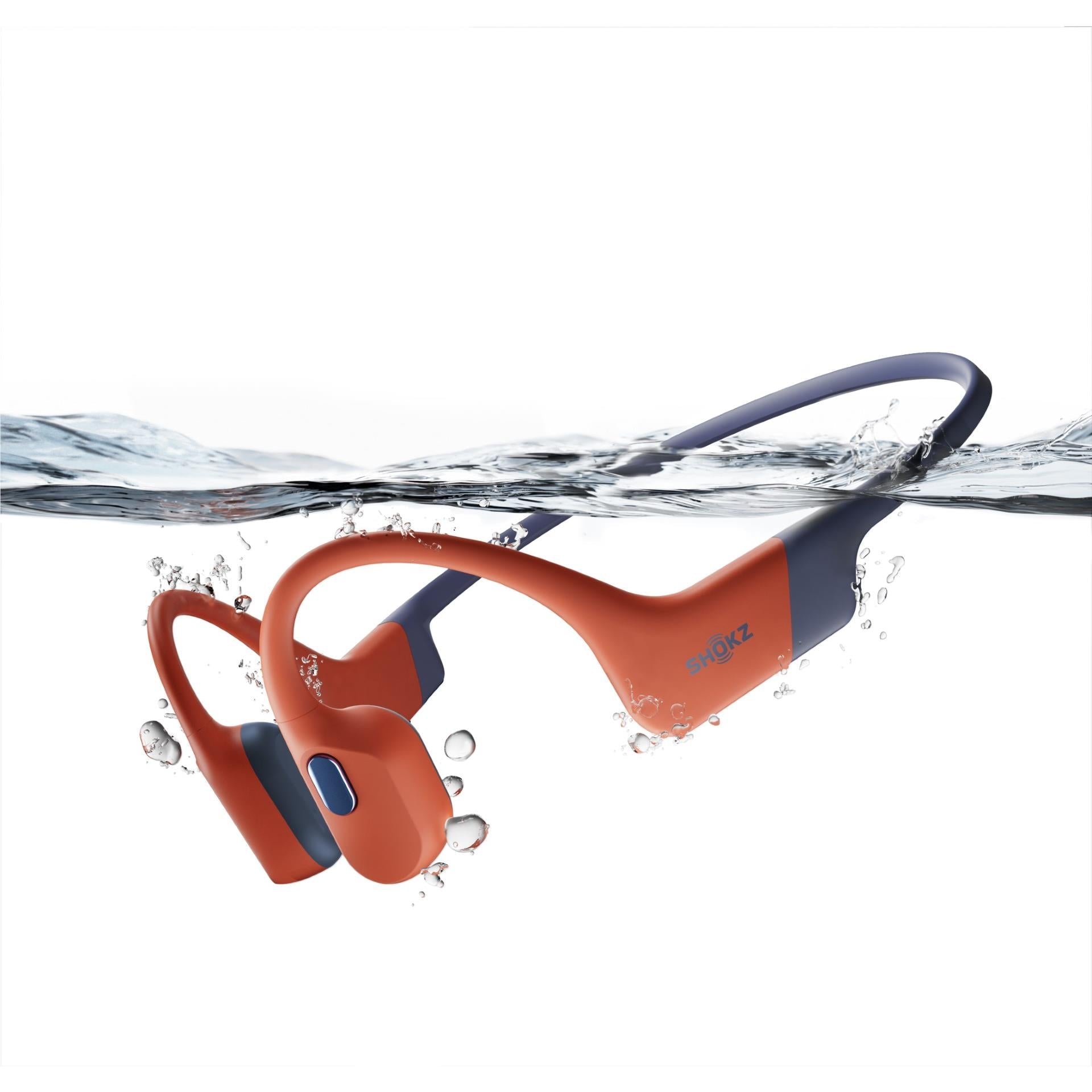 Shokz OpenSwim Pro Waterproof Bone Conduction Headphones (Red)