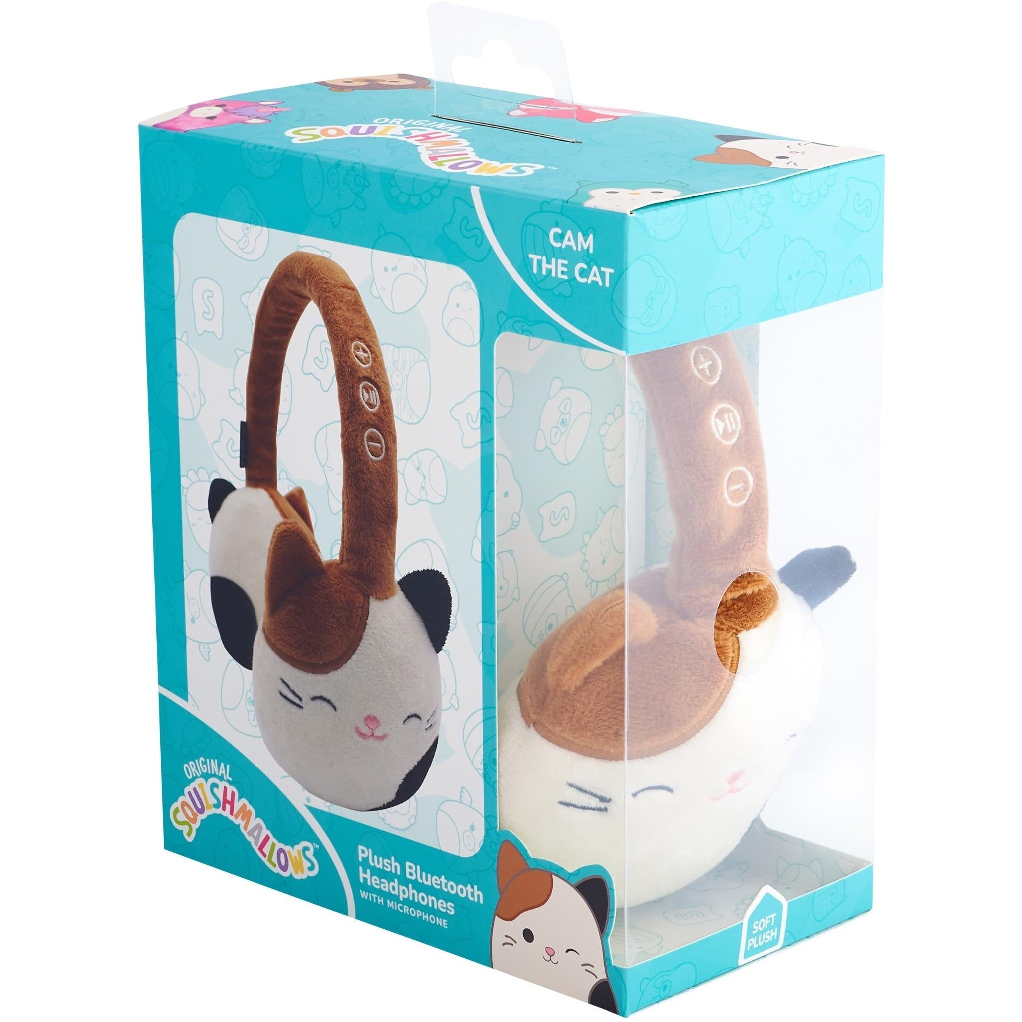 Squishmallows Plush Bluetooth Wireless Headphones (Cameron)