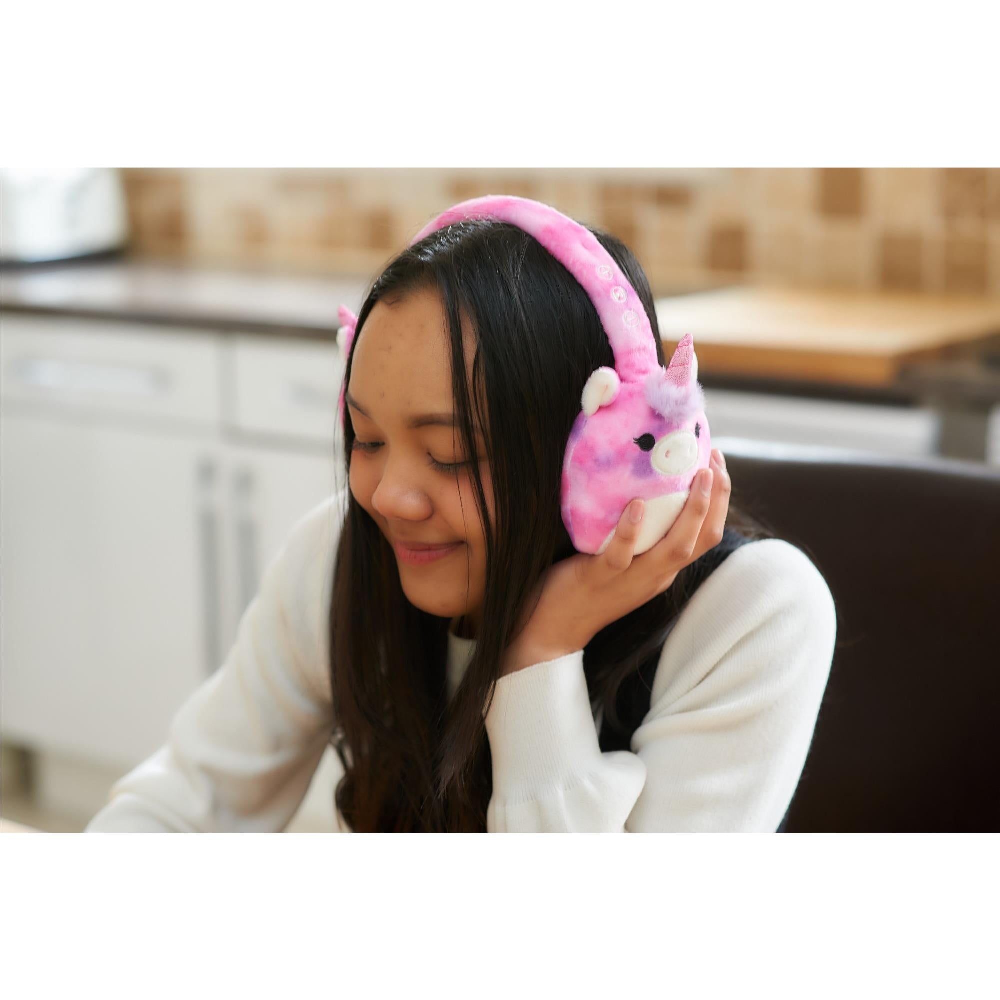 Squishmallows Plush Bluetooth Wireless Headphones (Lola)