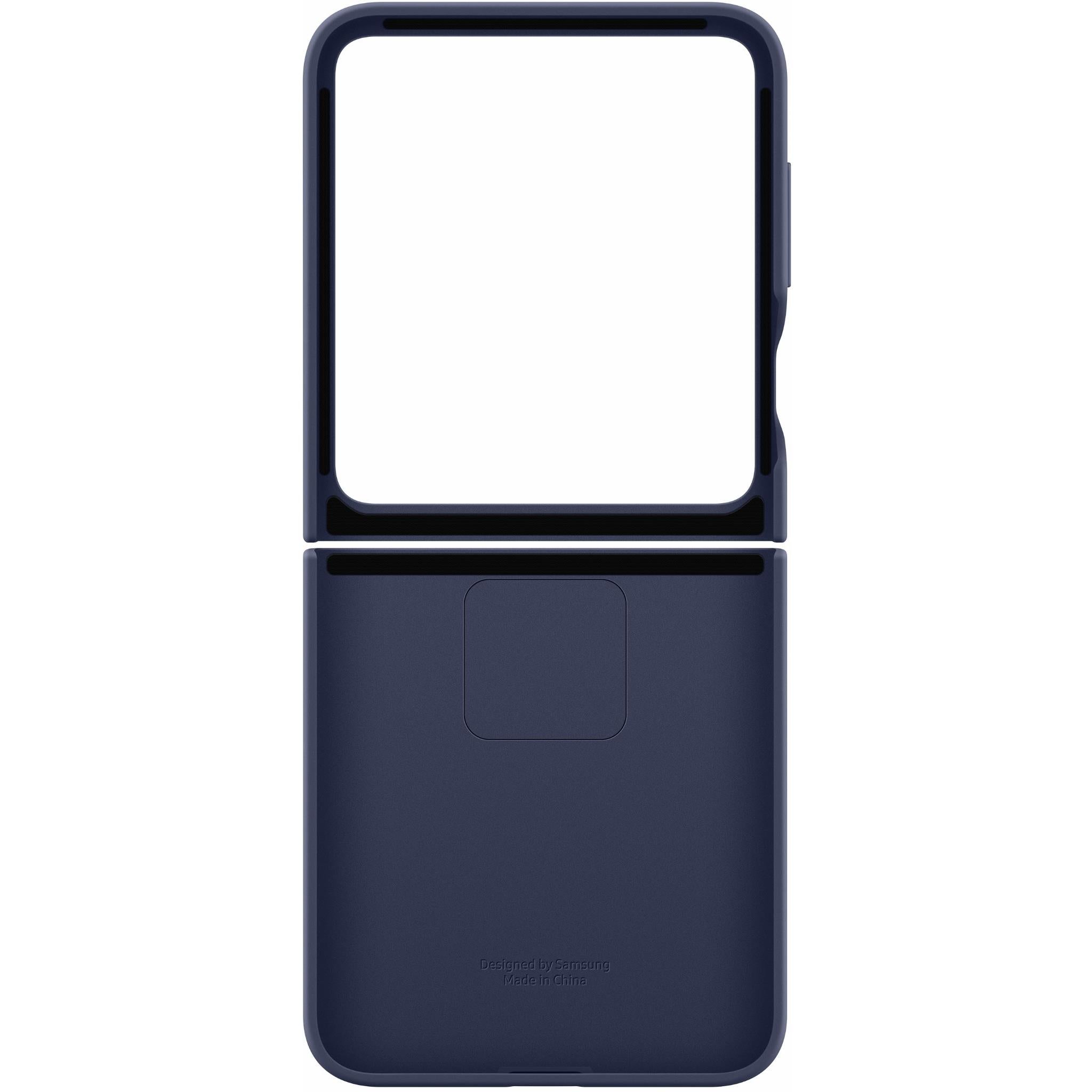 Samsung Silicone Case with Ring for Galaxy Z Flip6 (Navy)
