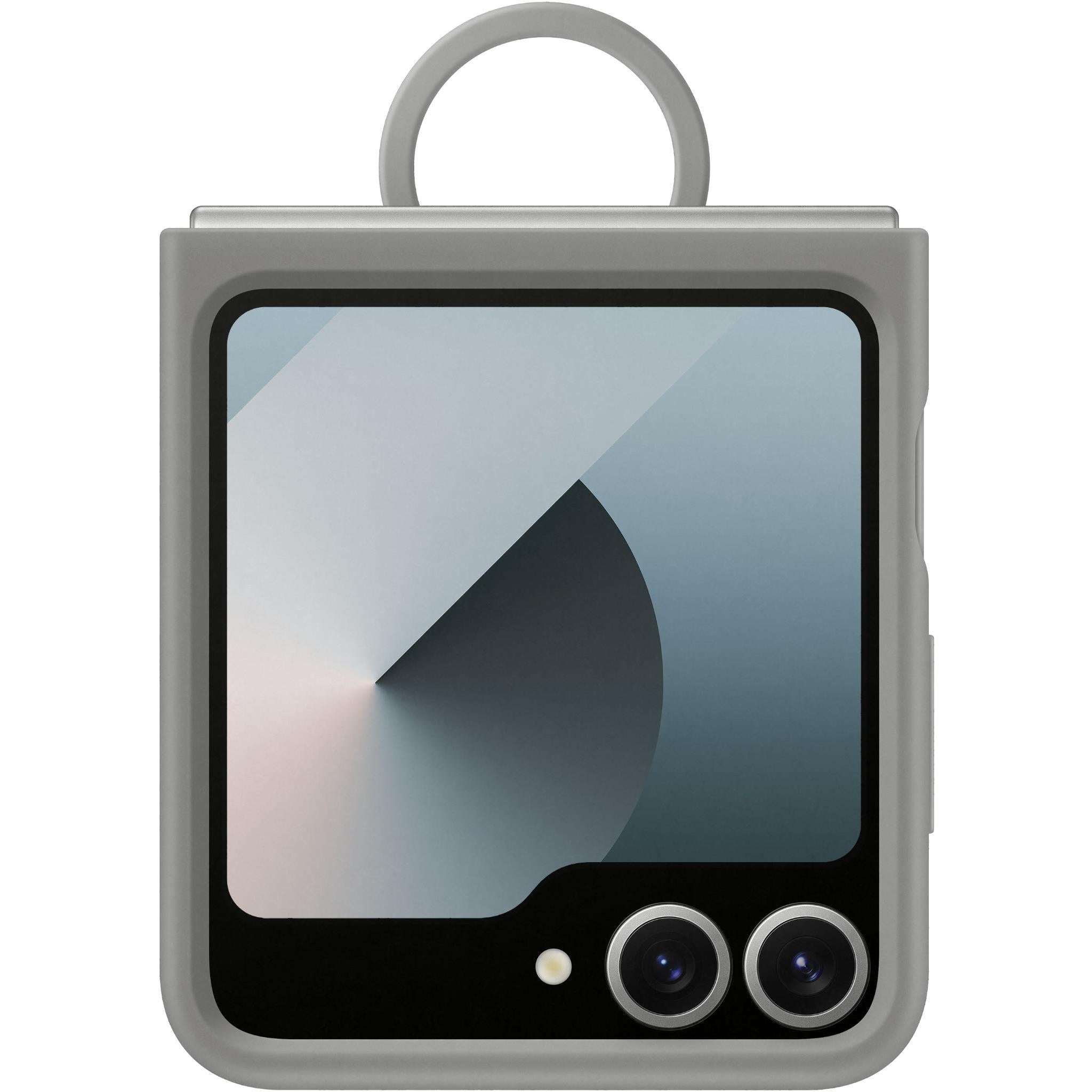Samsung Silicone Case with Ring for Galaxy Z Flip6 (Grey)