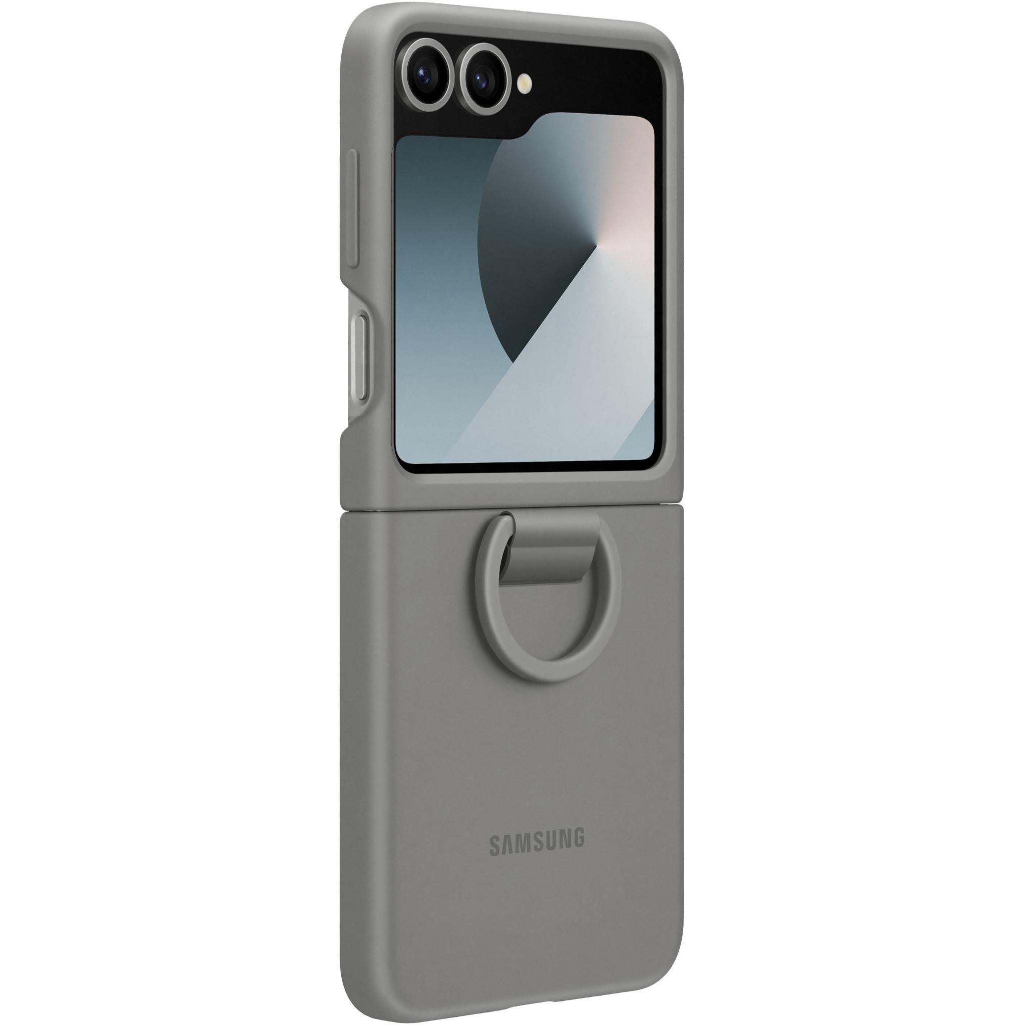 Samsung Silicone Case with Ring for Galaxy Z Flip6 (Grey)