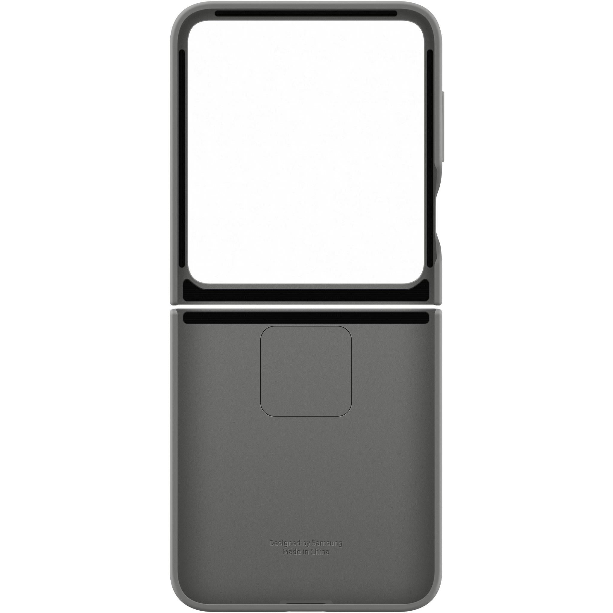 Samsung Silicone Case with Ring for Galaxy Z Flip6 (Grey)