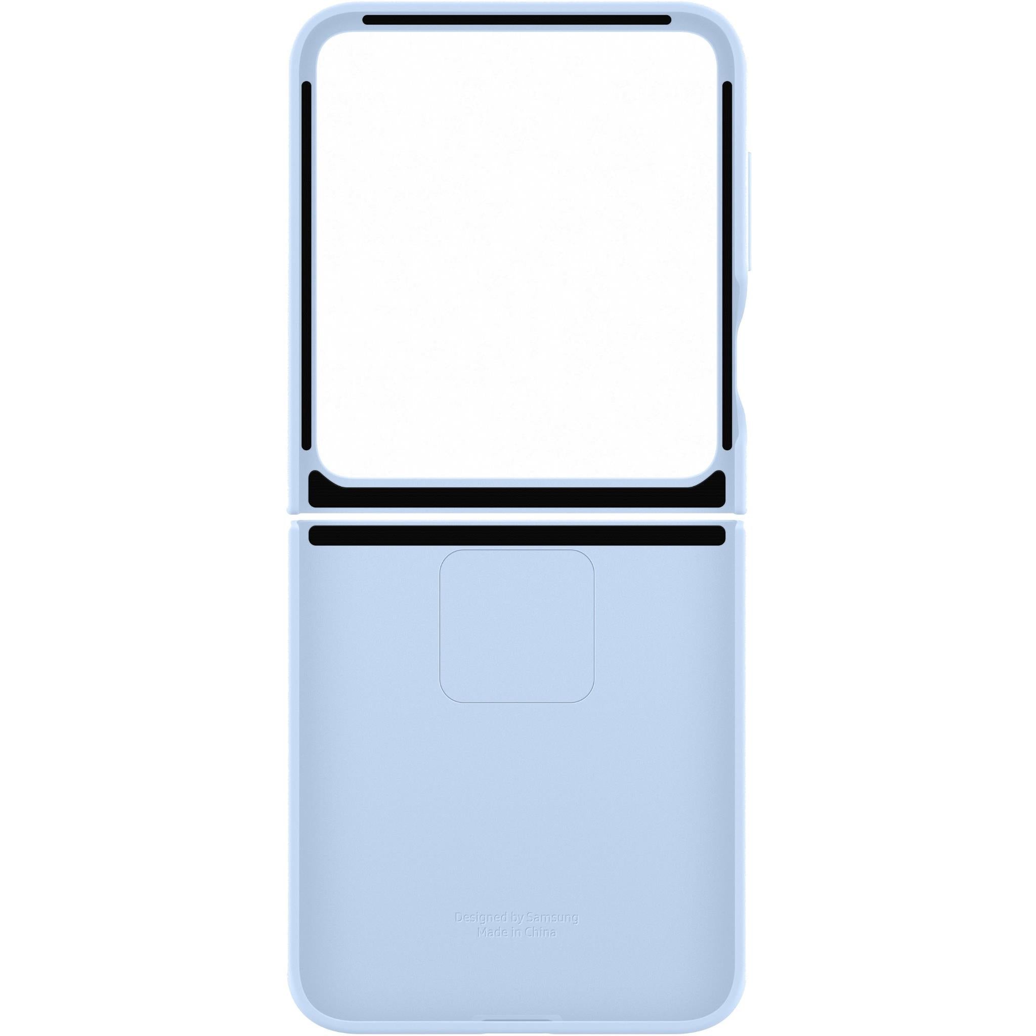 Samsung Silicone Case with Ring for Galaxy Z Flip6 (Blue)