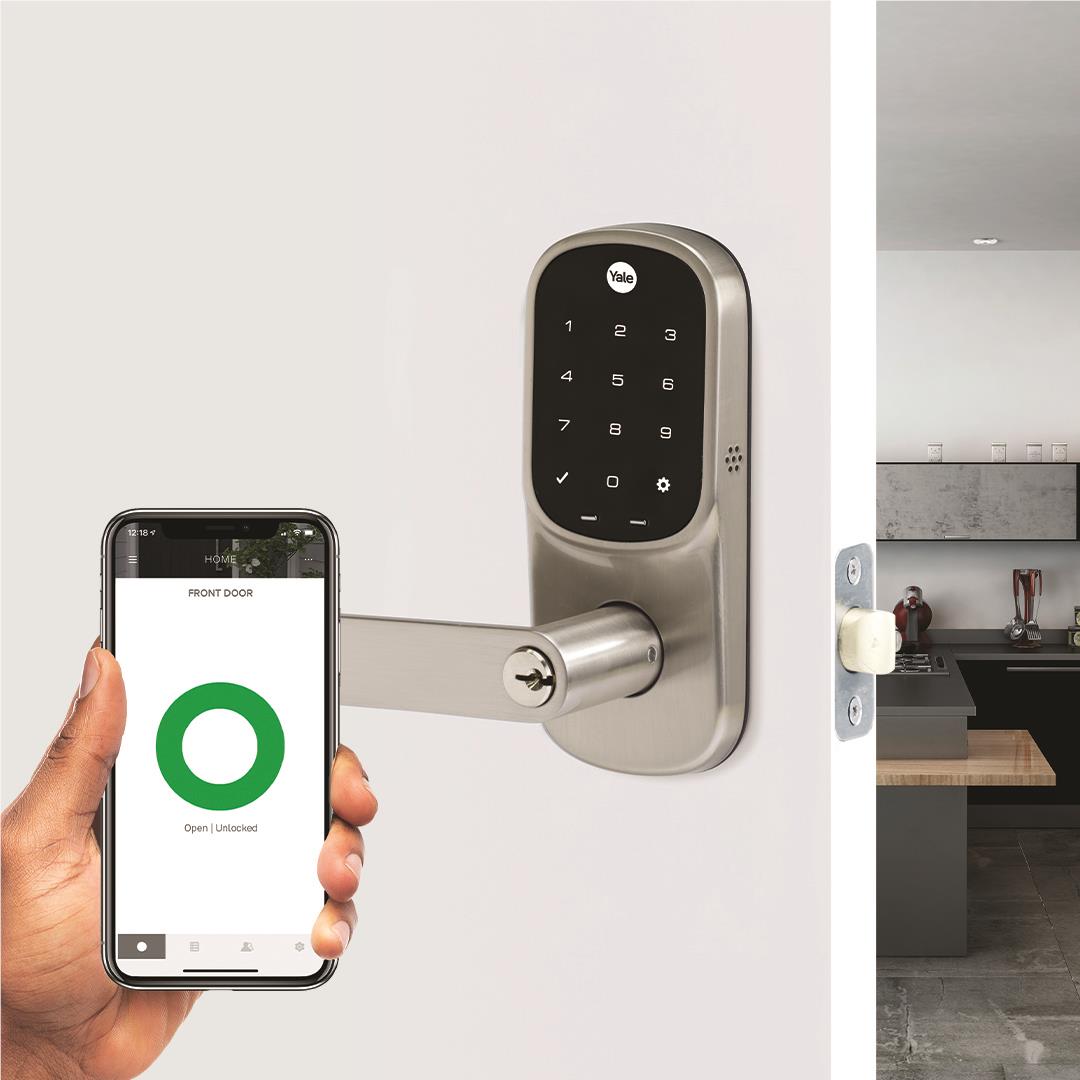 Yale Assure Keyed Digital Lever Keyed Lock (Nickel)