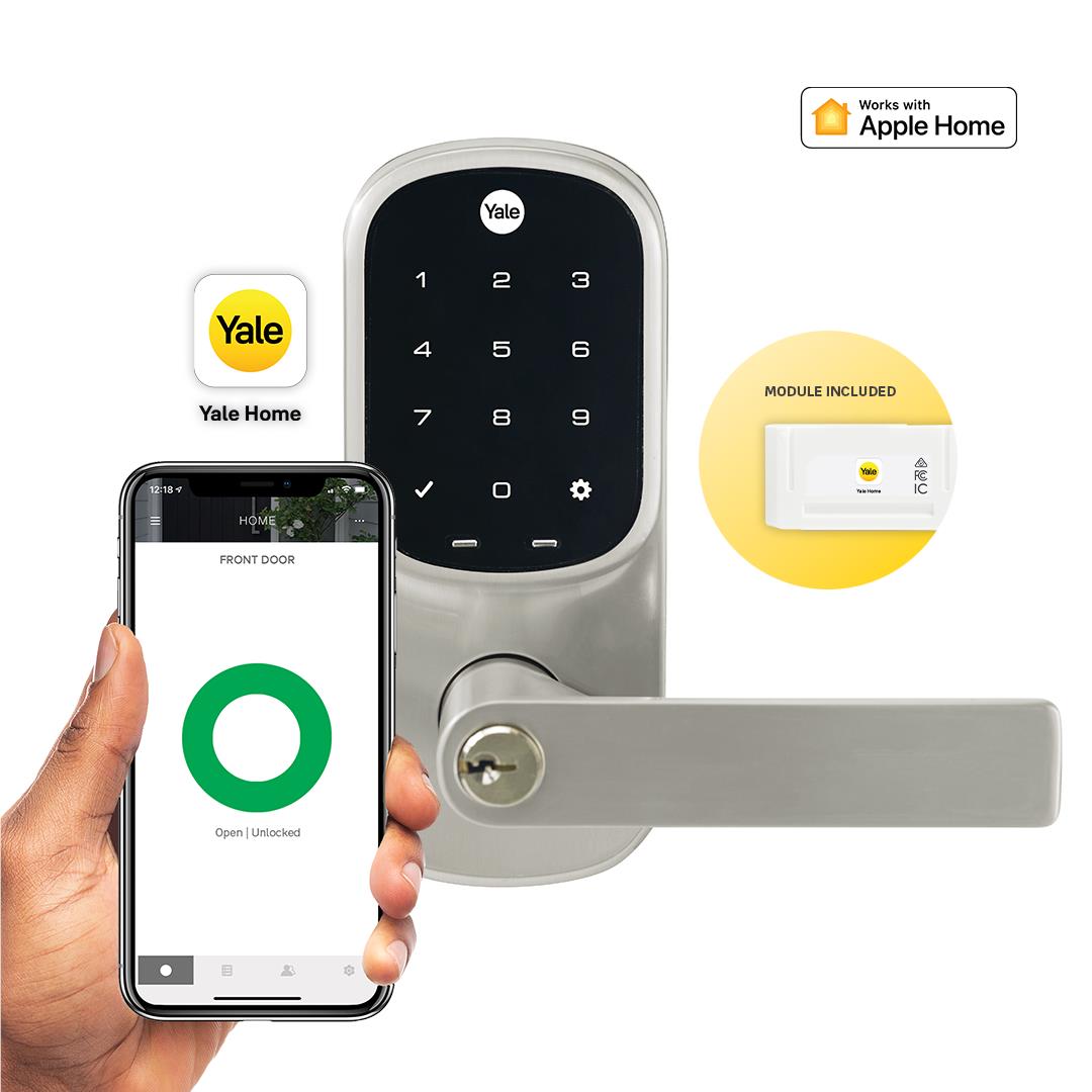 Yale Assure Keyed Digital Lever Keyed Lock (Nickel)