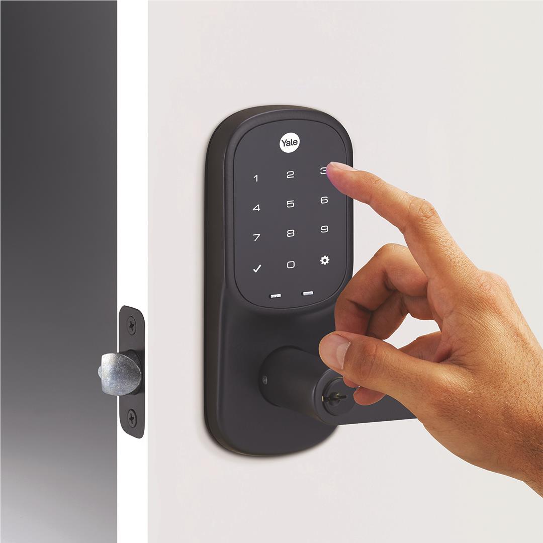 Yale Assure Keyed Digital Lever Keyed Lock (Matte Black)