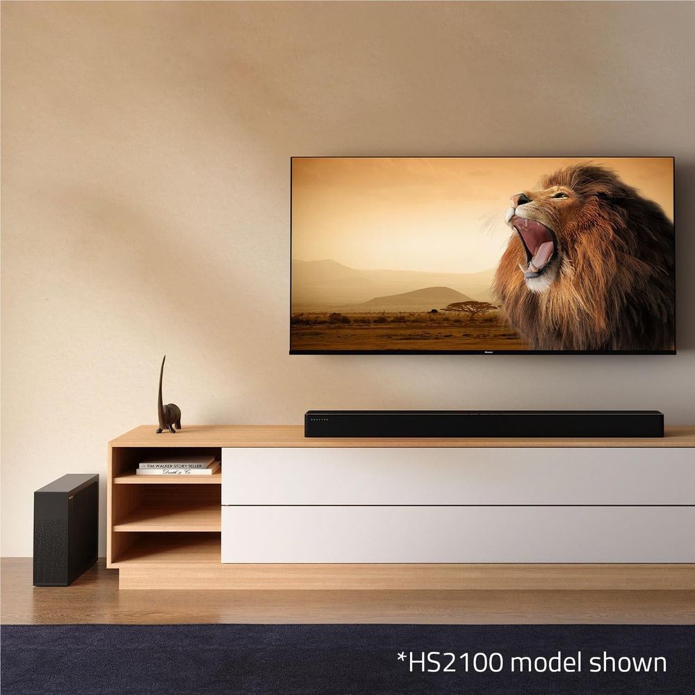 Hisense HS2100 2.1 Channel Soundbar with Wireless Subwoofer