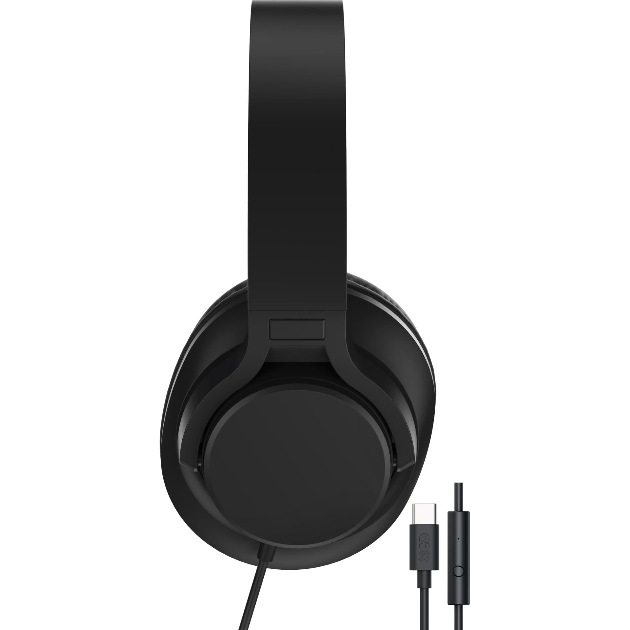XCD USB-C Wired Over-ear Headphones (Black)