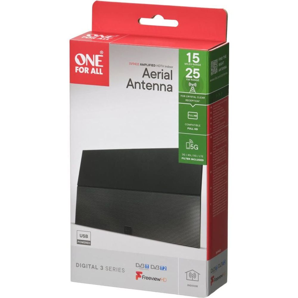 One For All Amplified Indoor Digital Antenna