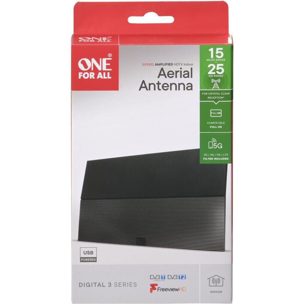 One For All Amplified Indoor Digital Antenna