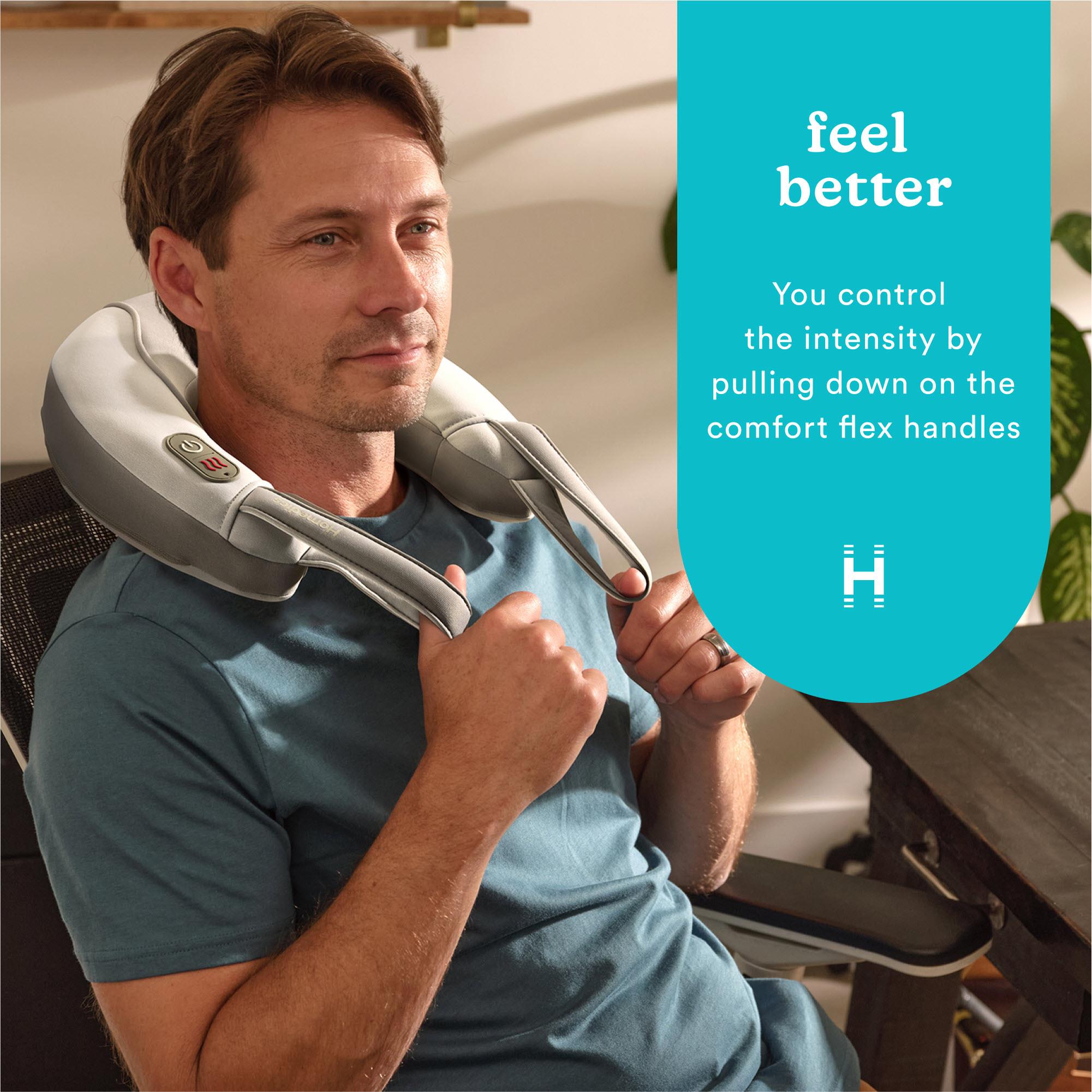 HoMedics Vibration Neck Massager with Heat (Grey)