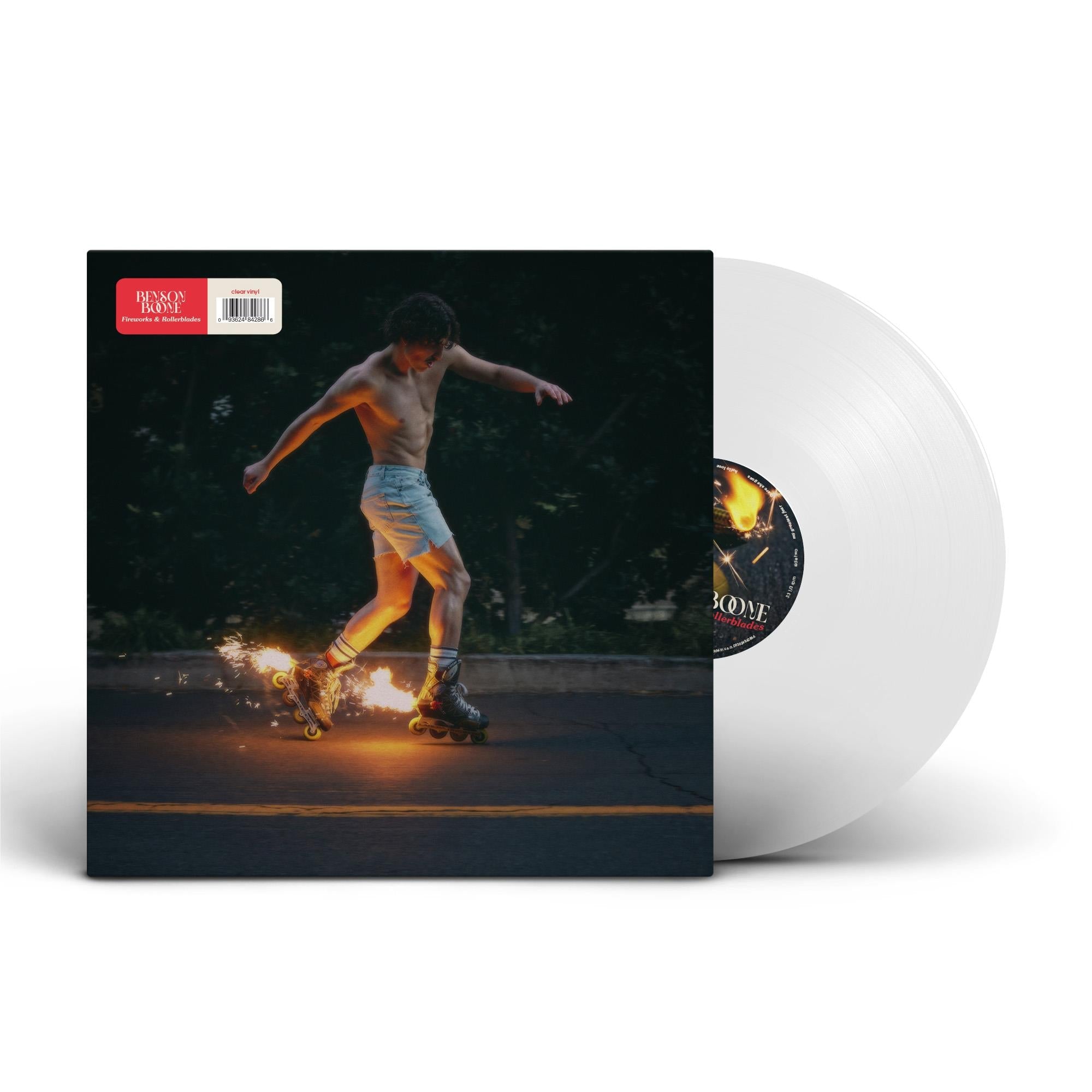 Fireworks & Rollerblades (Clear Vinyl) - By: Benson Boone