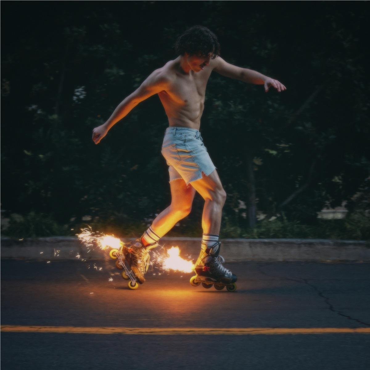 Fireworks & Rollerblades (Clear Vinyl) - By: Benson Boone