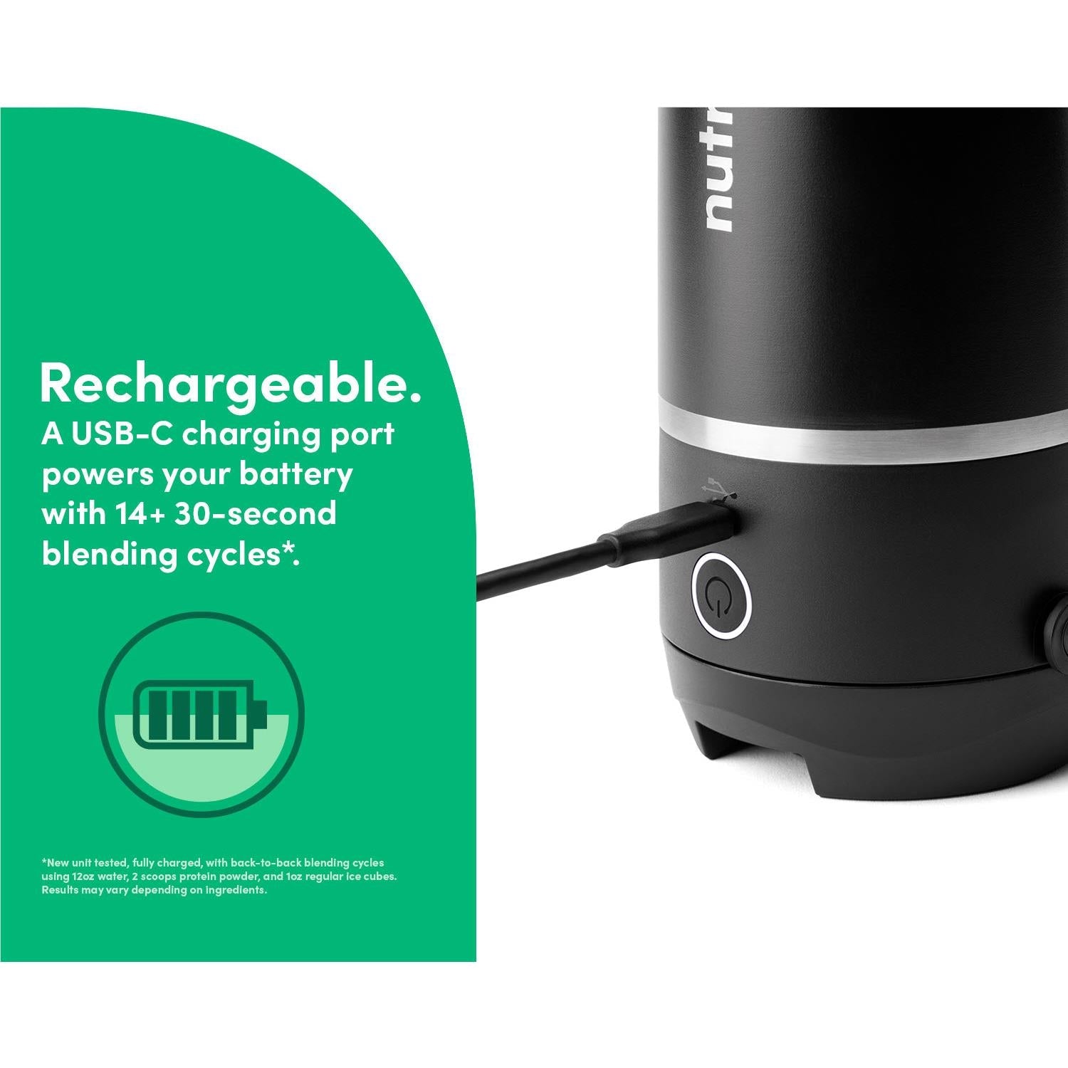 NutriBullet Flip Personal Blender (Black/Stainless Steel)