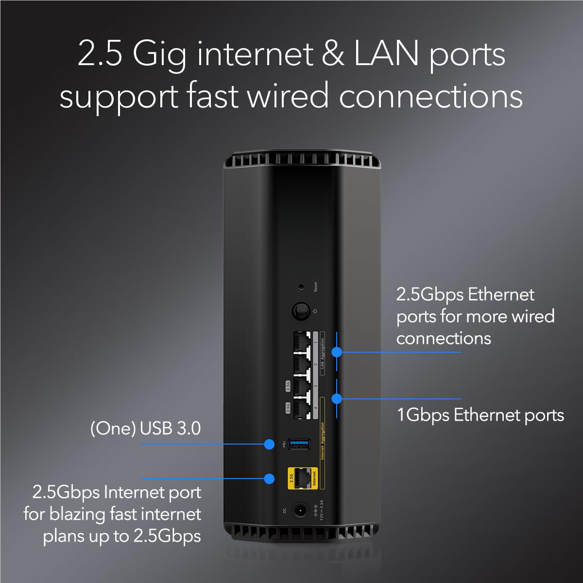 Netgear RS300 Nighthawk BE9300 Tri-Band WiFi 7 Router