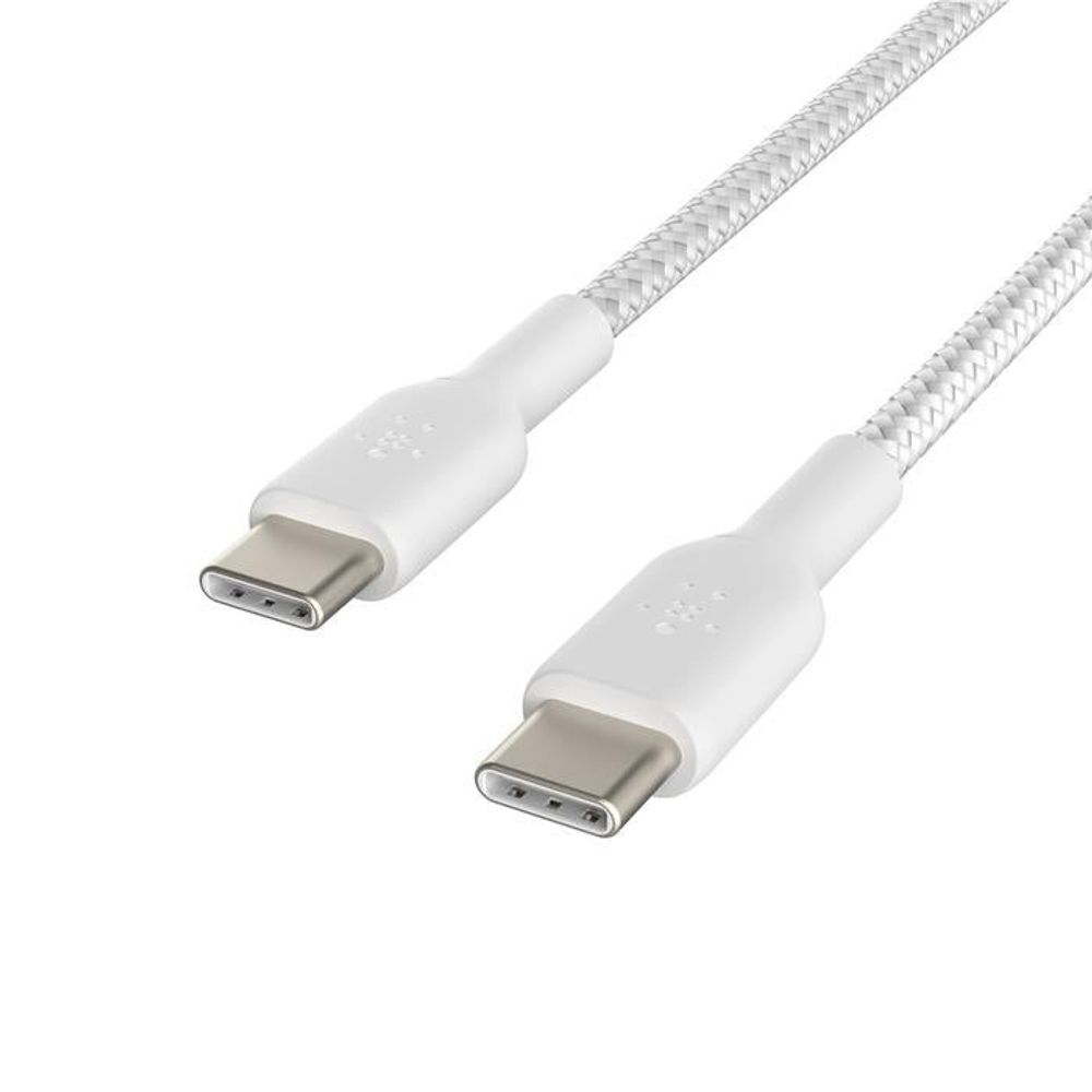 Belkin BoostCharge 60W Braided USB-C Cable (15cm) [White]