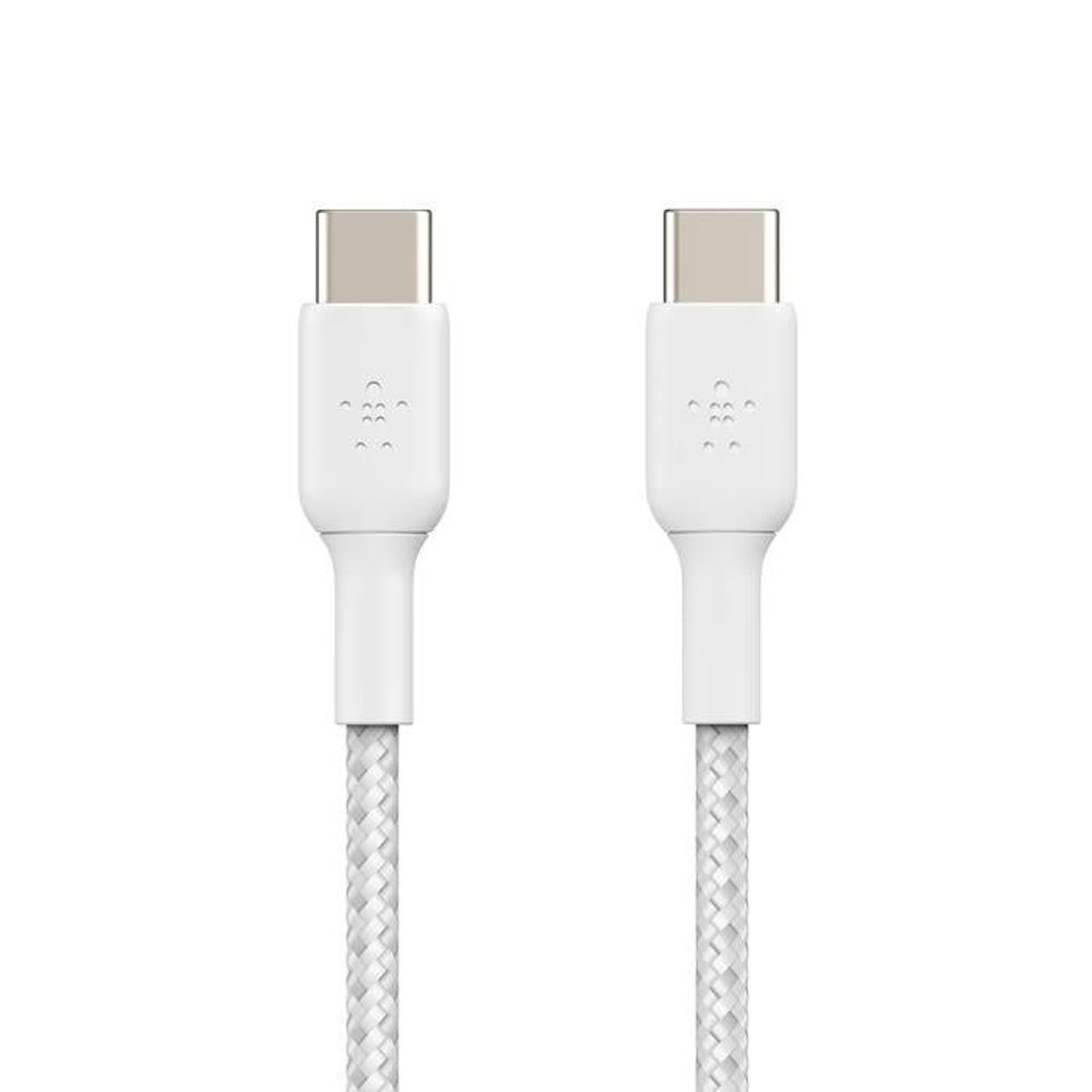 Belkin BoostCharge 60W Braided USB-C Cable (15cm) [White]