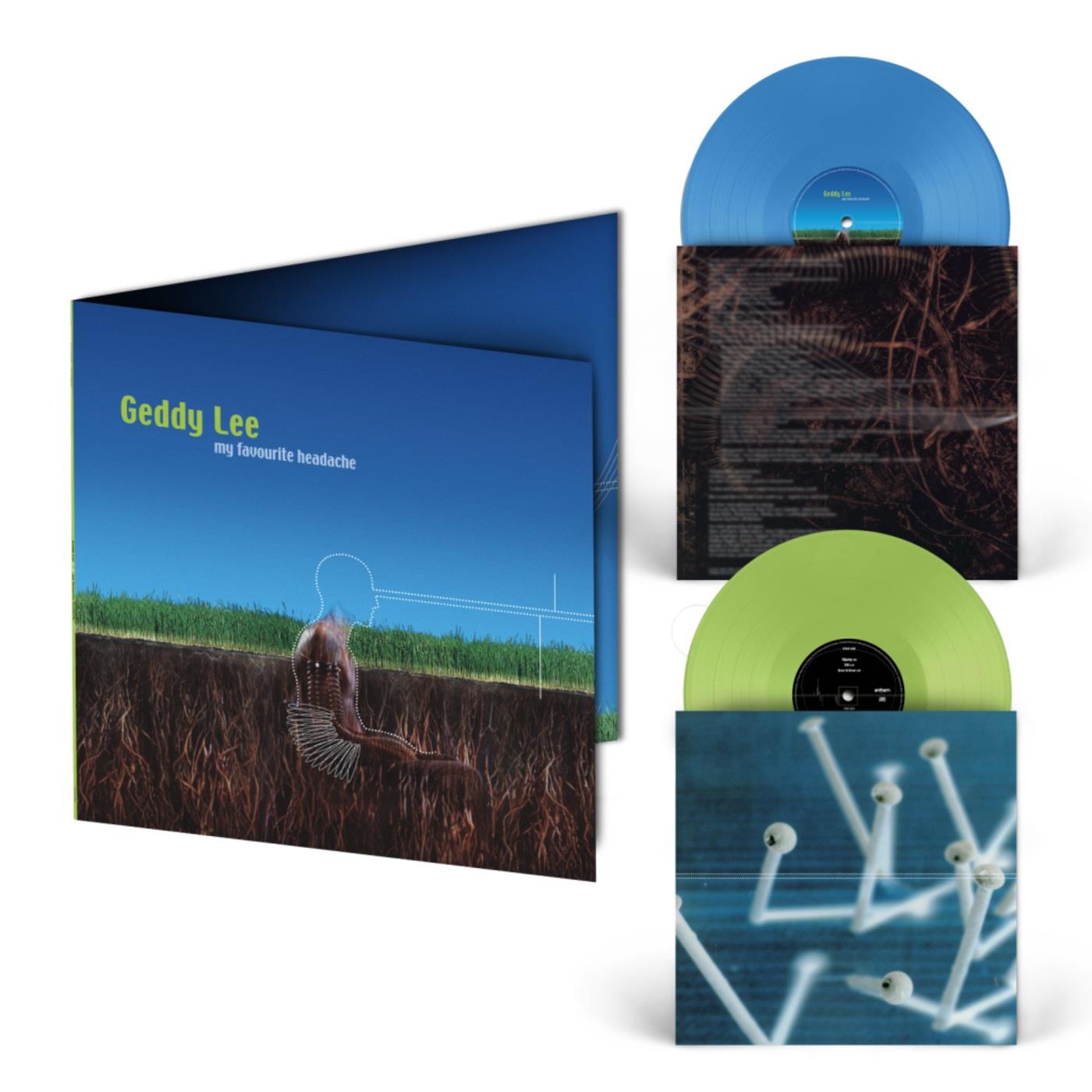 My Favourite Headache (Blue and Green Vinyl) - By: Geddy Lee