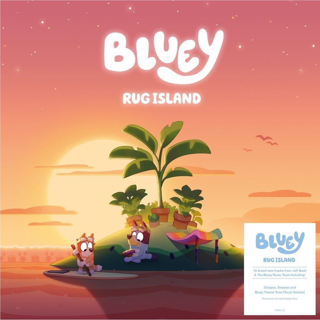 Rug Island (Orange & White Splattered Vinyl) - By: Bluey