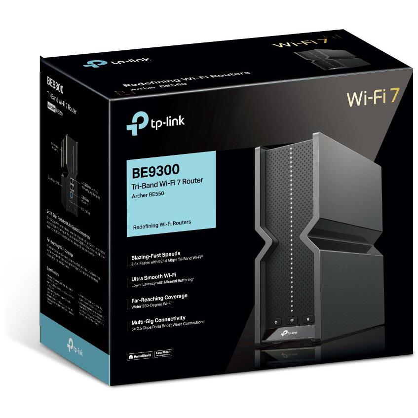 TP-Link Archer BE550 Tri-Band BE9300 WiFi 7 Router