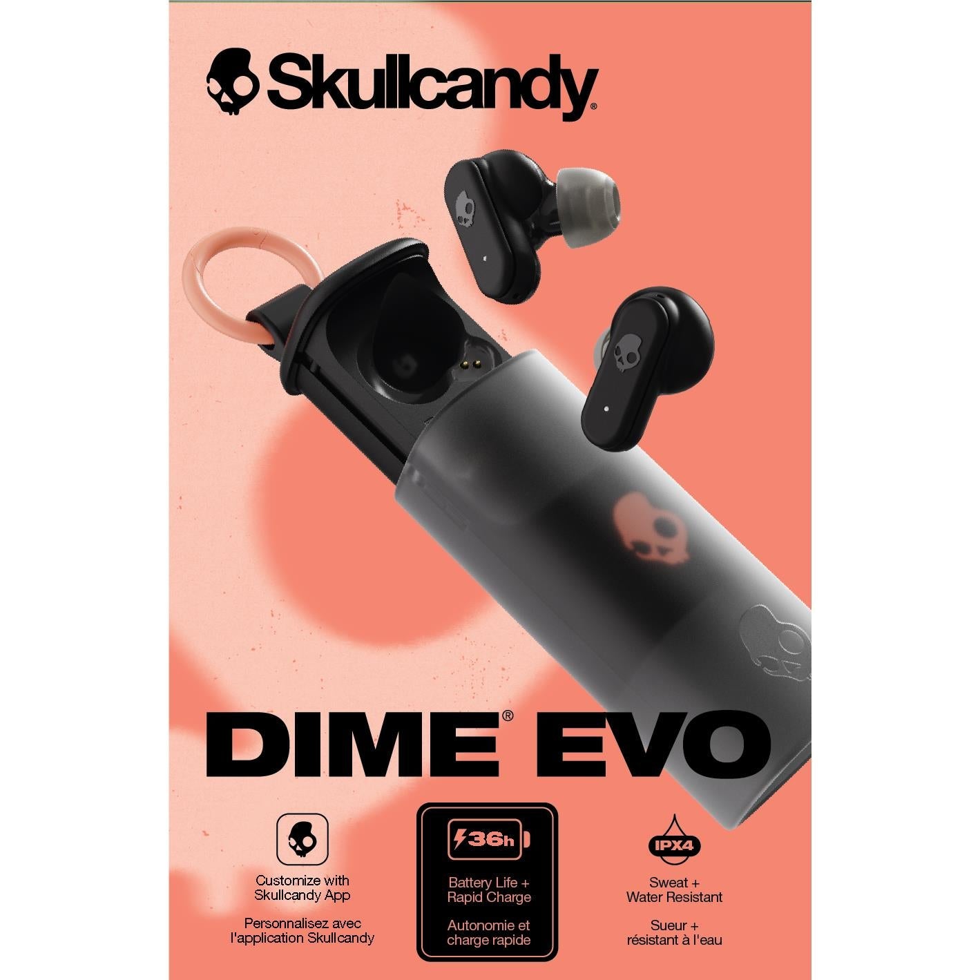 Skullcandy Dime Evo True Wireless Earbuds (Black)