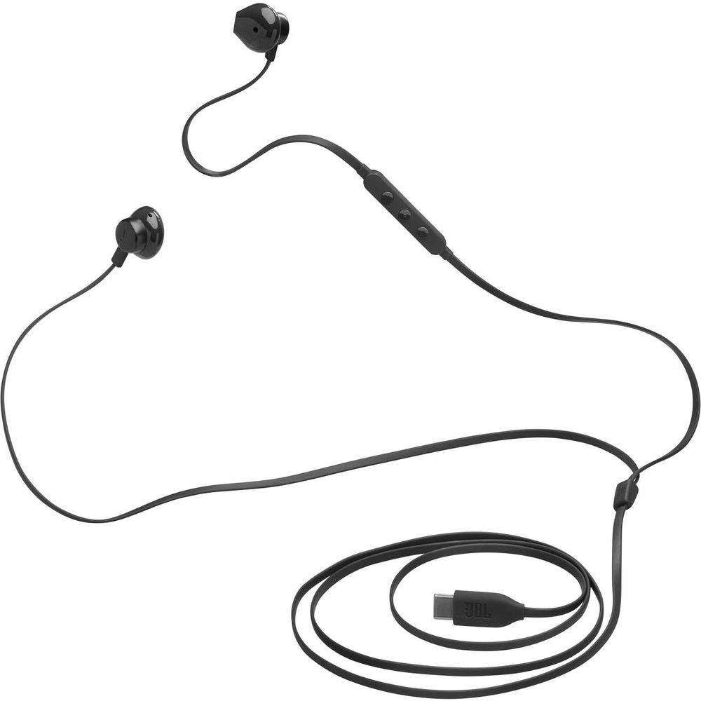 JBL Tune 305C USB-C Wired In-ear Headphones (Black)