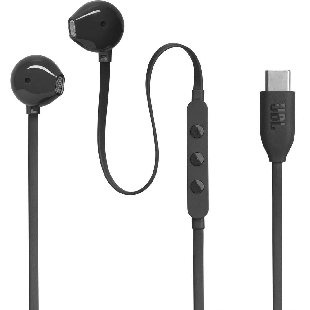 JBL Tune 305C USB-C Wired In-ear Headphones (Black)