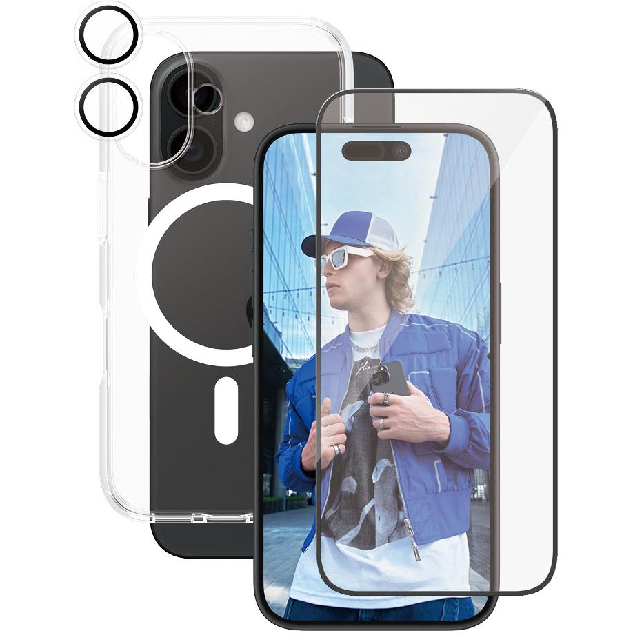 CARE by PanzerGlass 3-in-1 Case, Screen and Lens Protector for iPhone 16