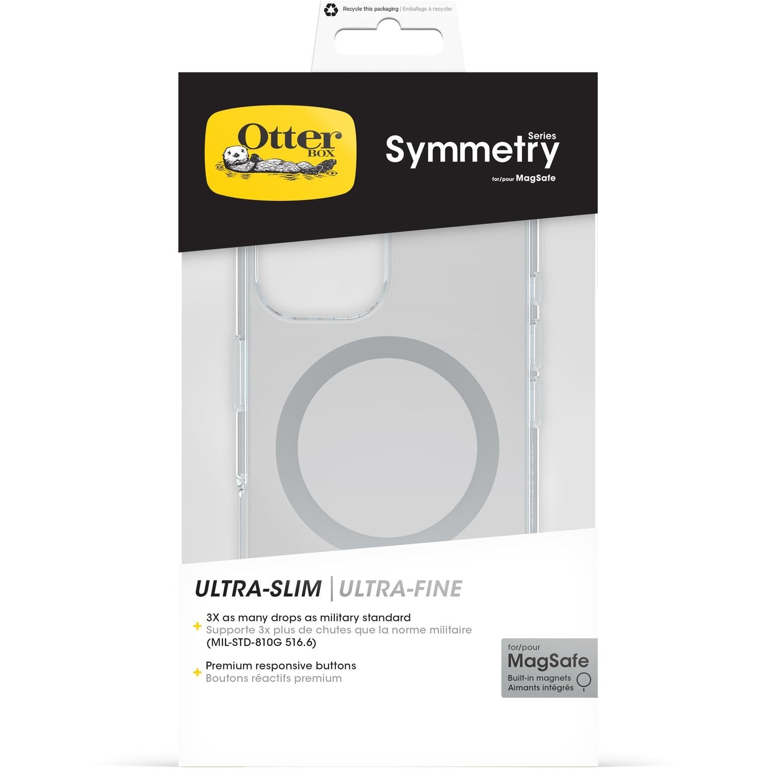OtterBox Symmetry MagSafe Case for iPhone 16 (Clear)