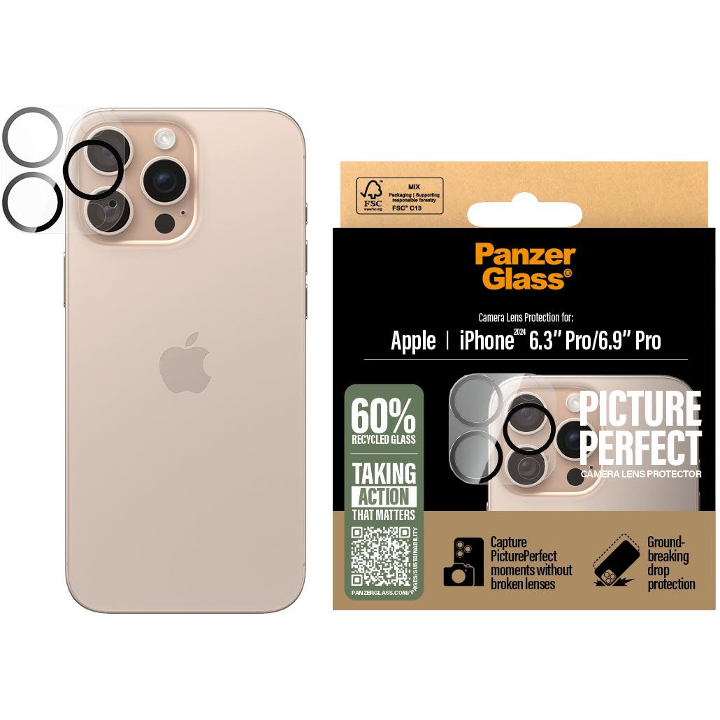 PanzerGlass Picture Perfect Lens Protector for iPhone 16 Pro/16 Pro Max