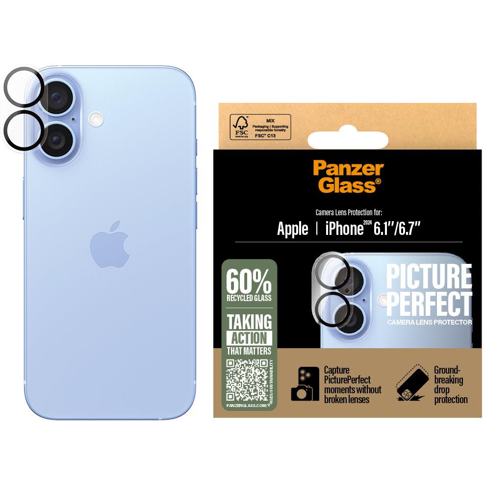 PanzerGlass Picture Perfect Lens Protector for iPhone 16/16 Plus