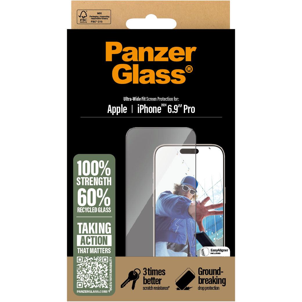 PanzerGlass UltraWide Fit Screen Protector for iPhone 16 Pro Max