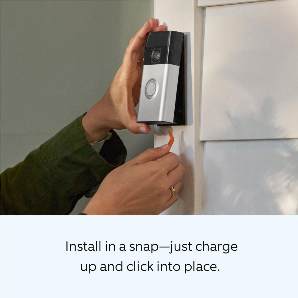 Ring Battery Video Doorbell (Satin Nickel)