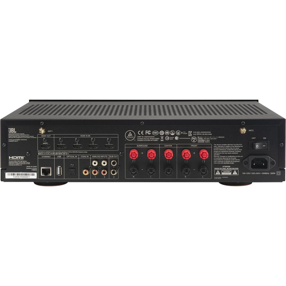 JBL MA510 5.2 Channel 8K AV Receiver (White)