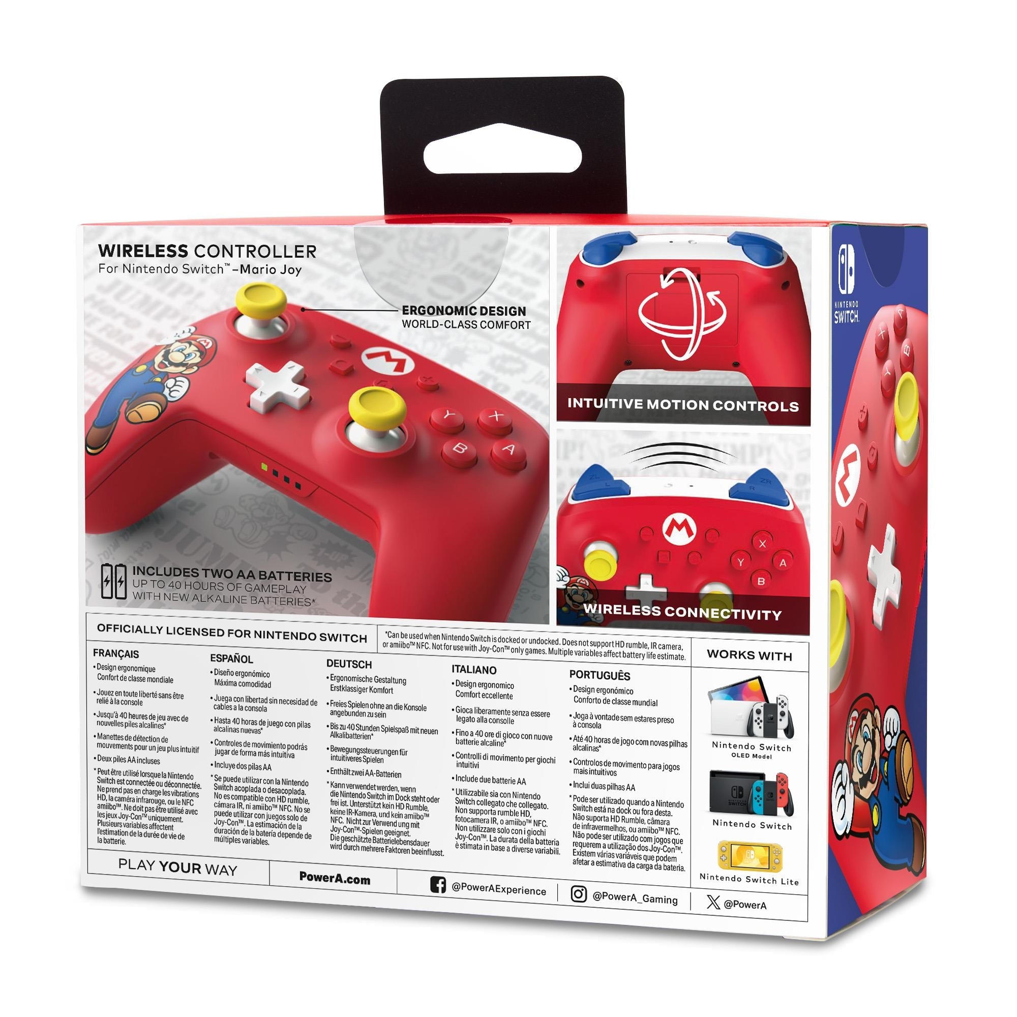PowerA Wireless Controller for Nintendo Switch (Mario Joy)
