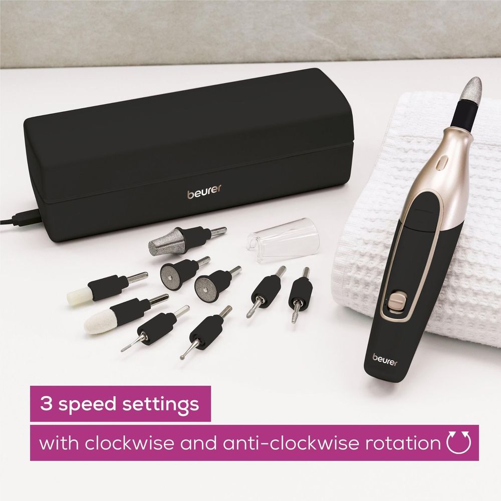 Beurer MP84SE Special Edition Manicure/Pedicure Set with Charging & Storage Case