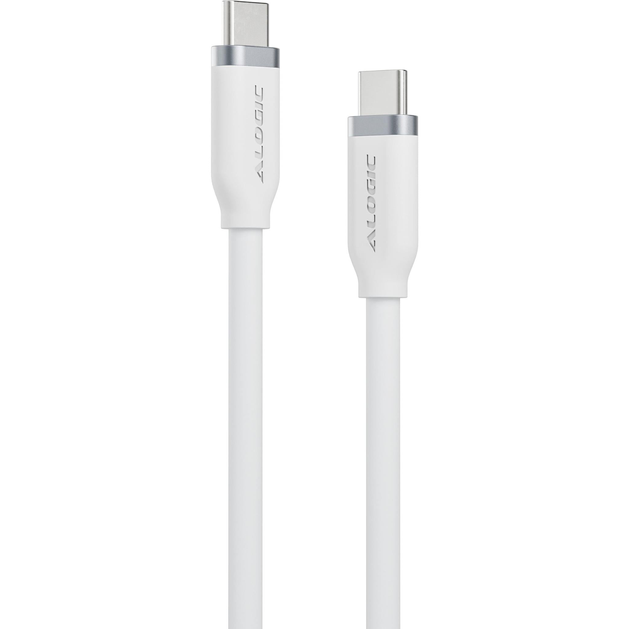 ALOGIC Elements Silicone 240W USB-C Cable [1m] (White)