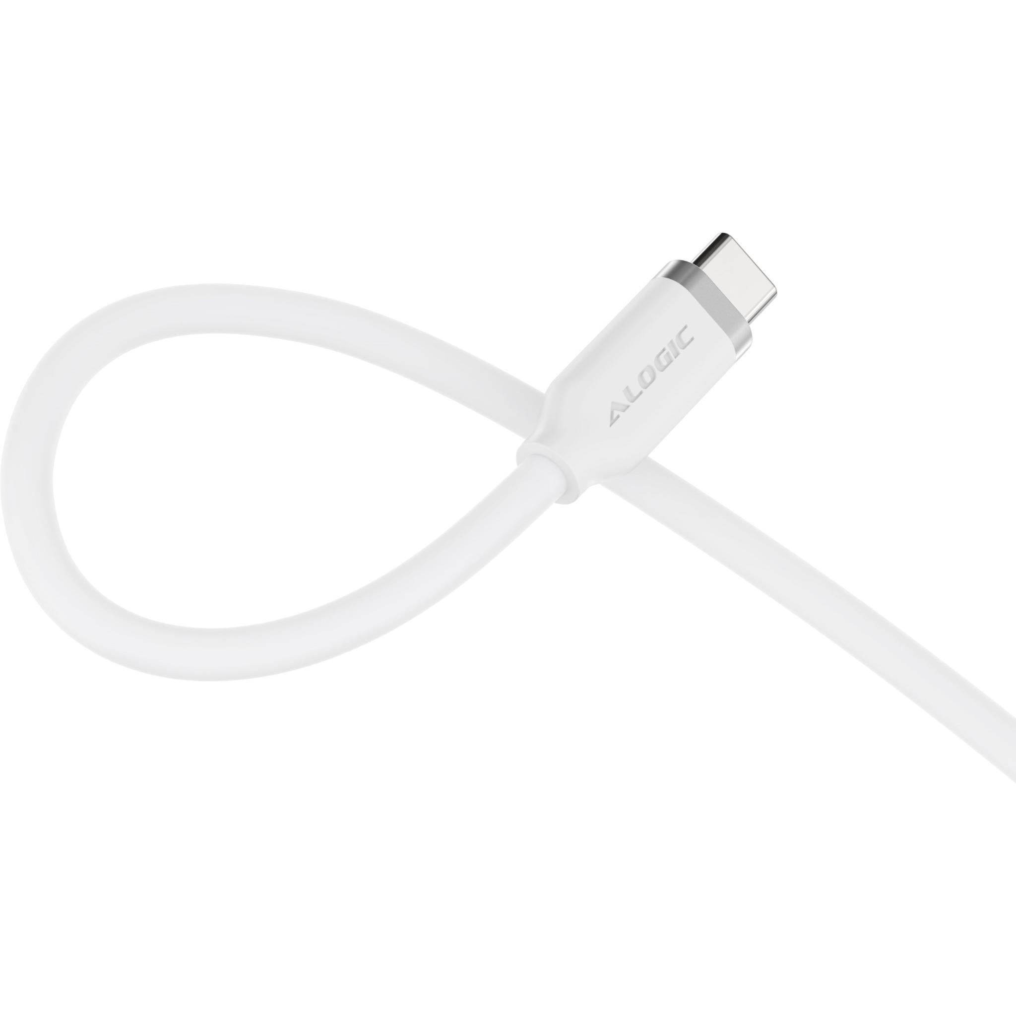ALOGIC Elements Silicone 240W USB-C Cable [1m] (White)