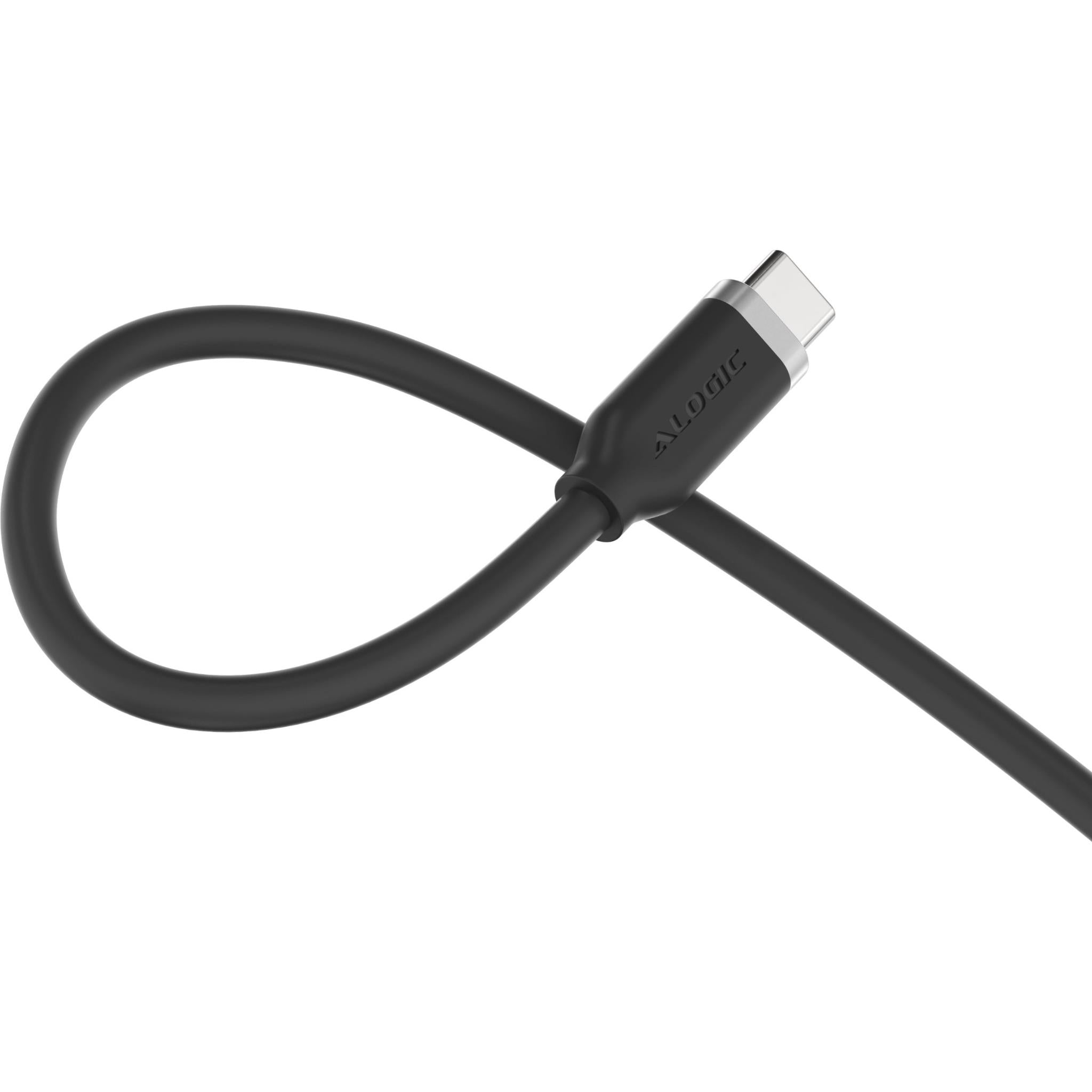 ALOGIC Elements Silicone 240W USB-C Cable [2m] (Black)