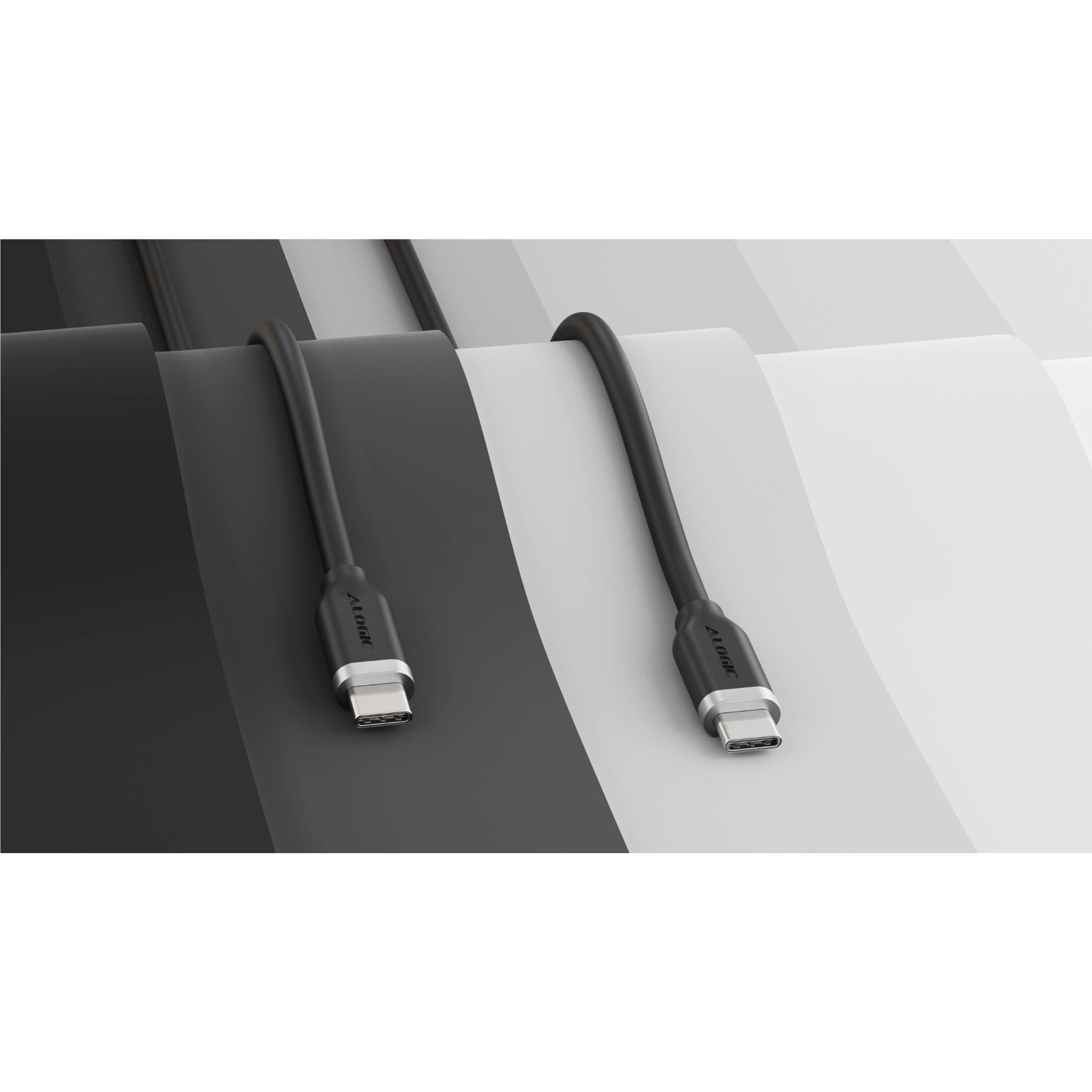 ALOGIC Elements Silicone 240W USB-C Cable [2m] (Black)